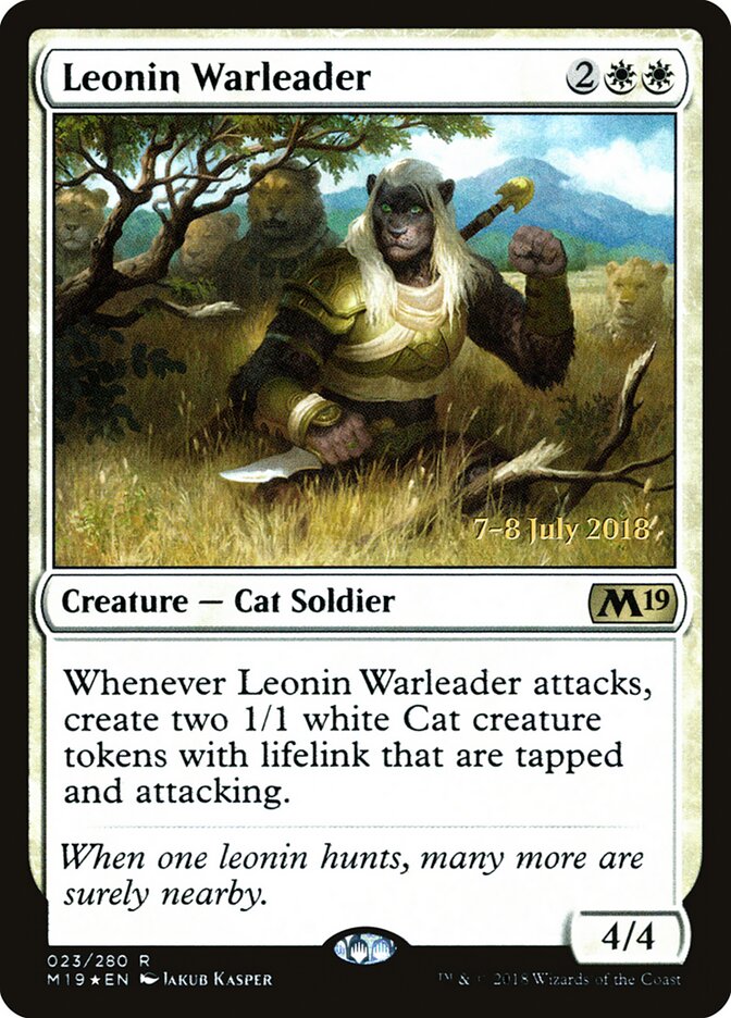 Leonin Warleader card front