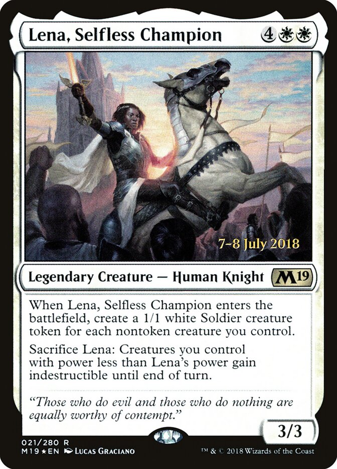Lena, Selfless Champion card front