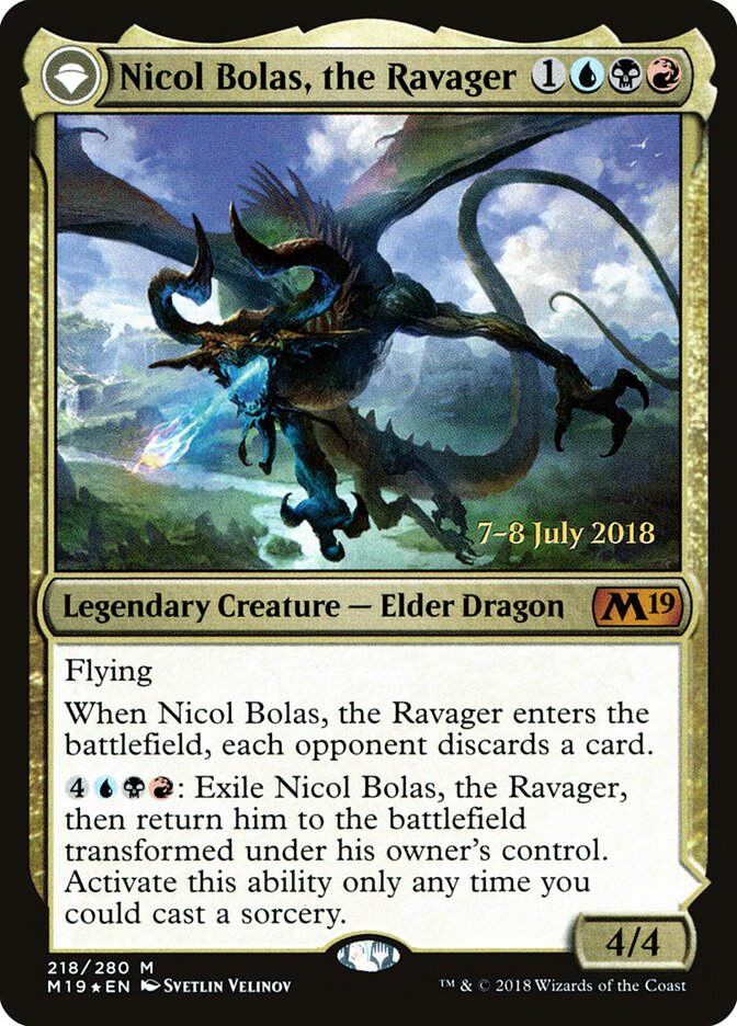 Nicol Bolas, the Ravager card front