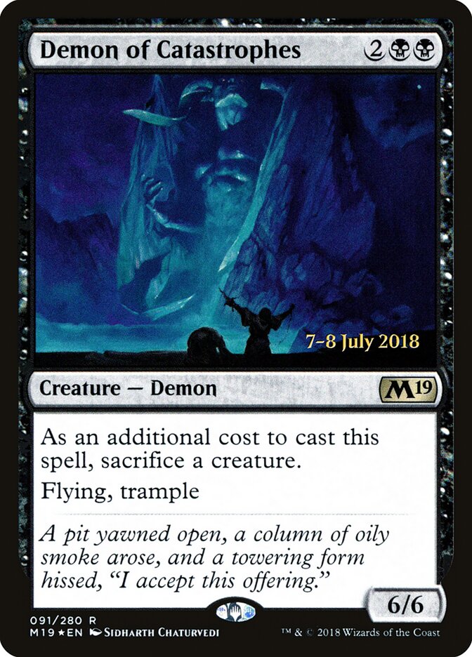 Demon of Catastrophes card front