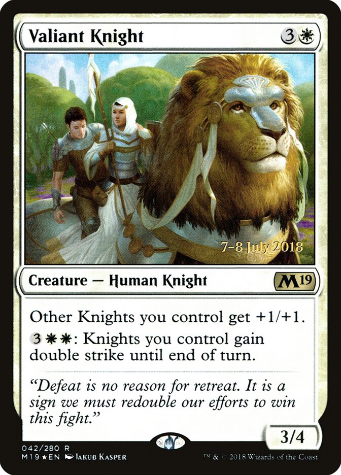 Valiant Knight card front