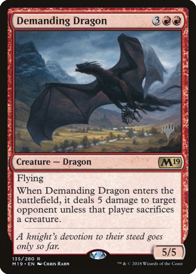 Demanding Dragon card front