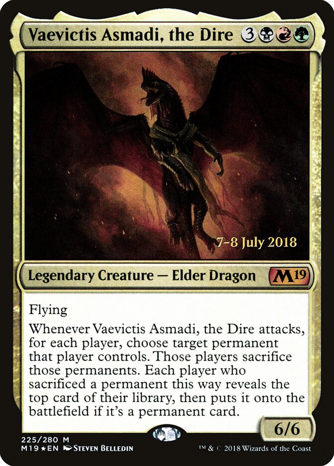 Vaevictis Asmadi, the Dire card front