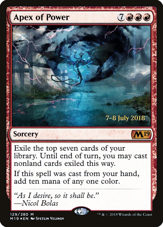 Apex of Power card front