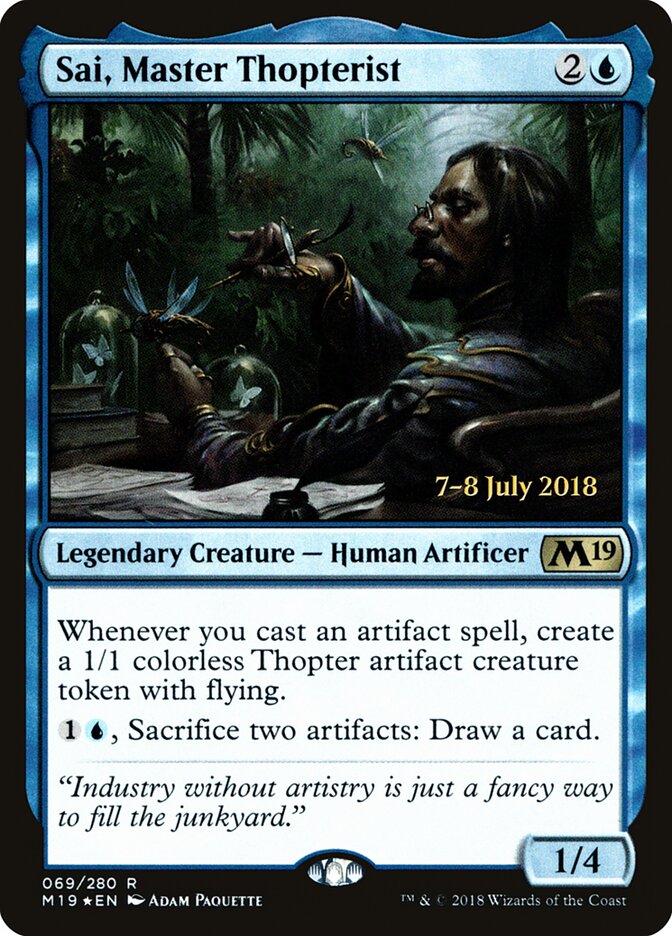 Sai, Master Thopterist card front