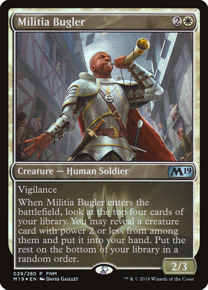 Militia Bugler card front