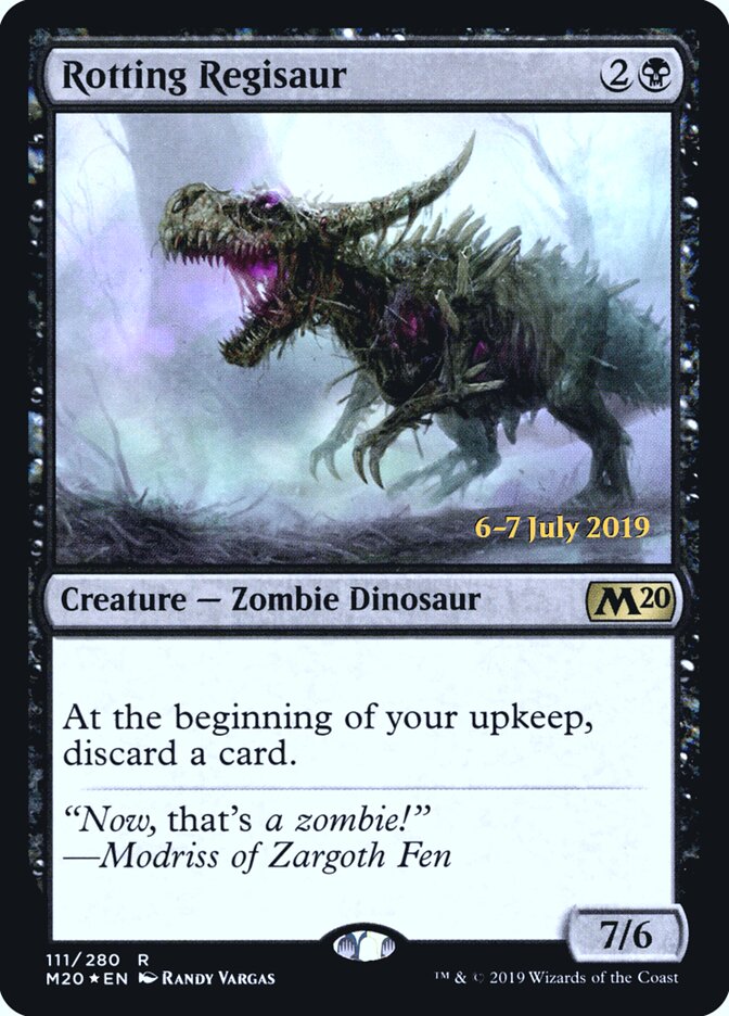 Rotting Regisaur card front