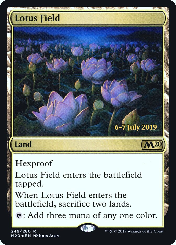 Lotus Field card front