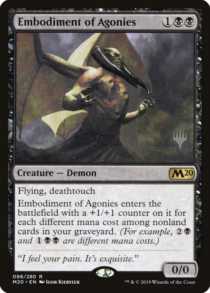 Embodiment of Agonies card front