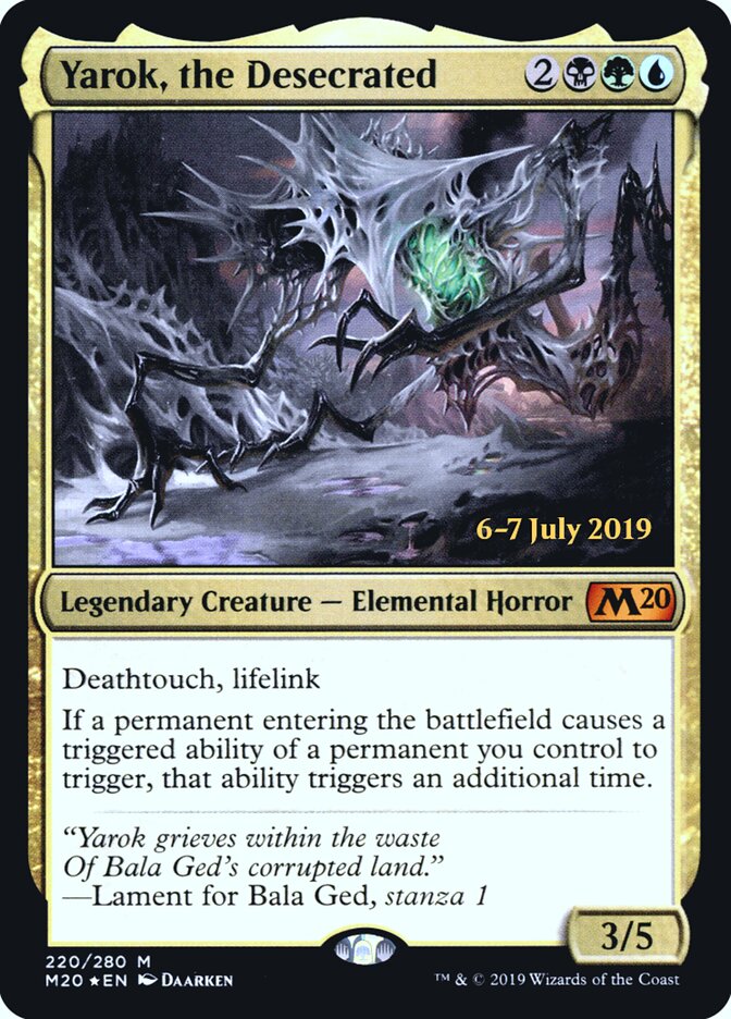Yarok, the Desecrated card front