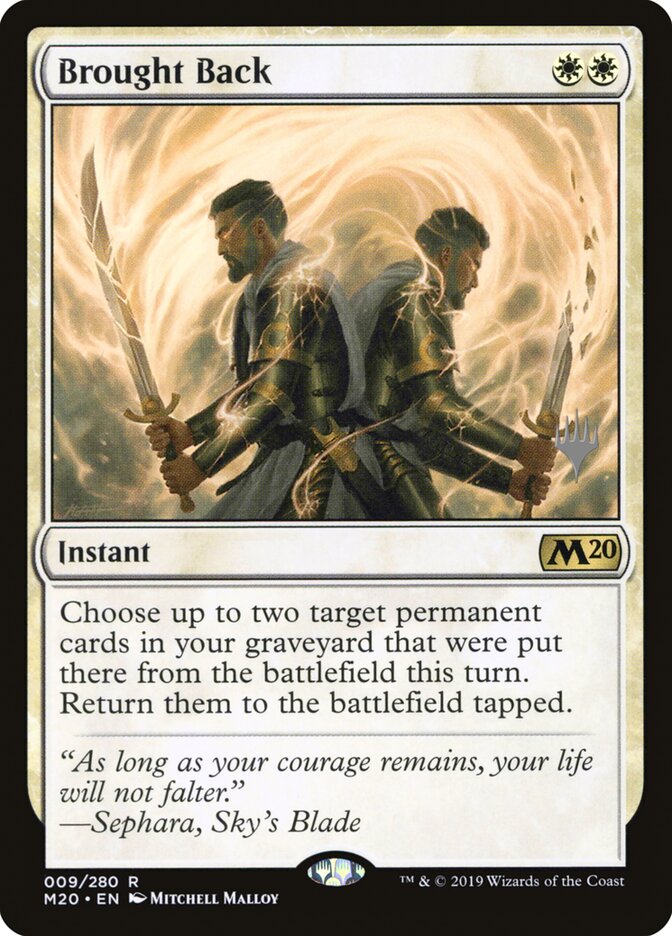 Brought Back card front