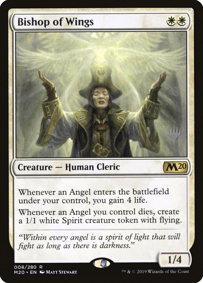 Bishop of Wings card front