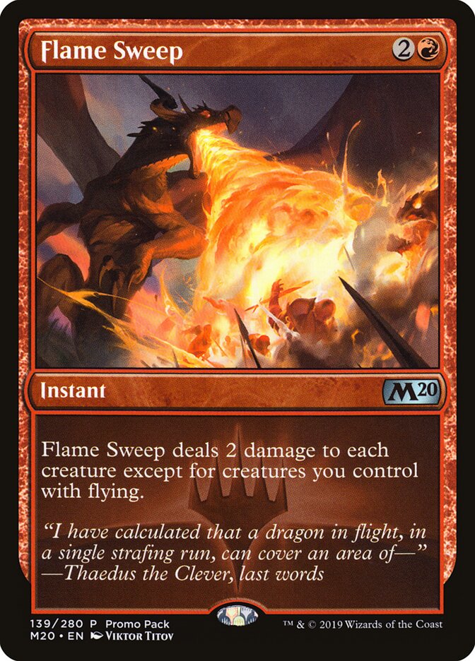 Flame Sweep card front