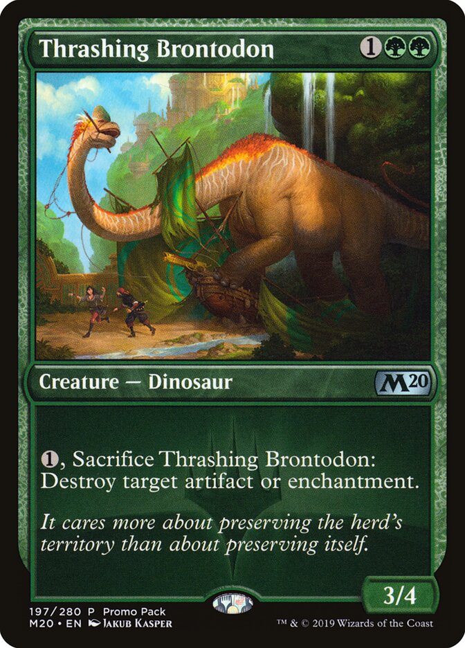 Thrashing Brontodon card front