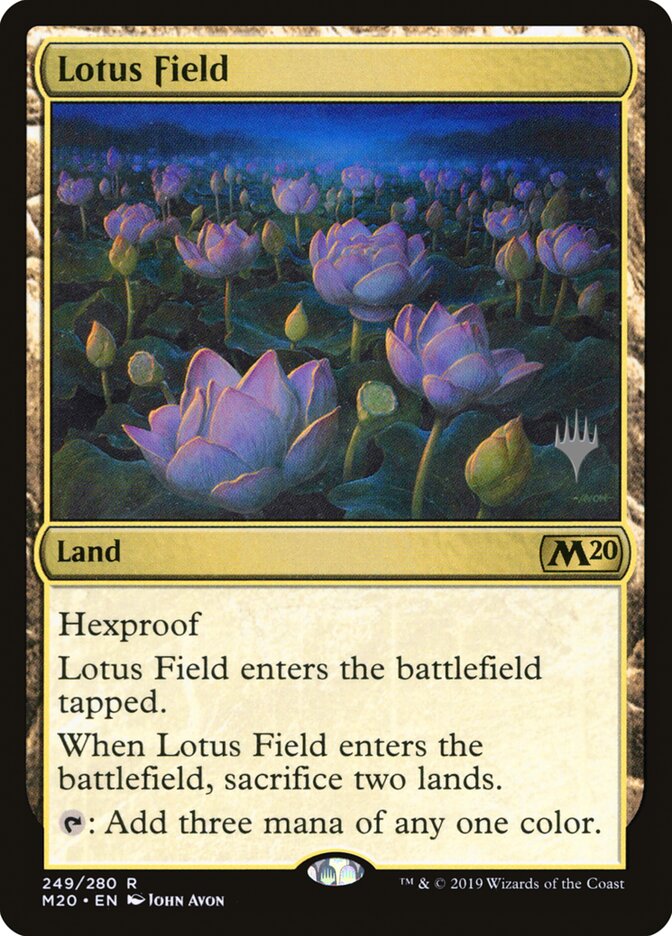 Lotus Field card front