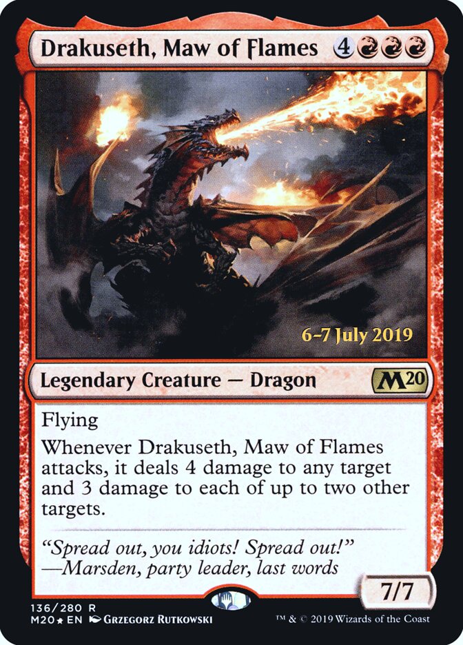 Drakuseth, Maw of Flames card front