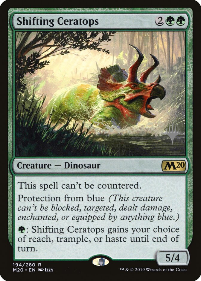 Shifting Ceratops card front