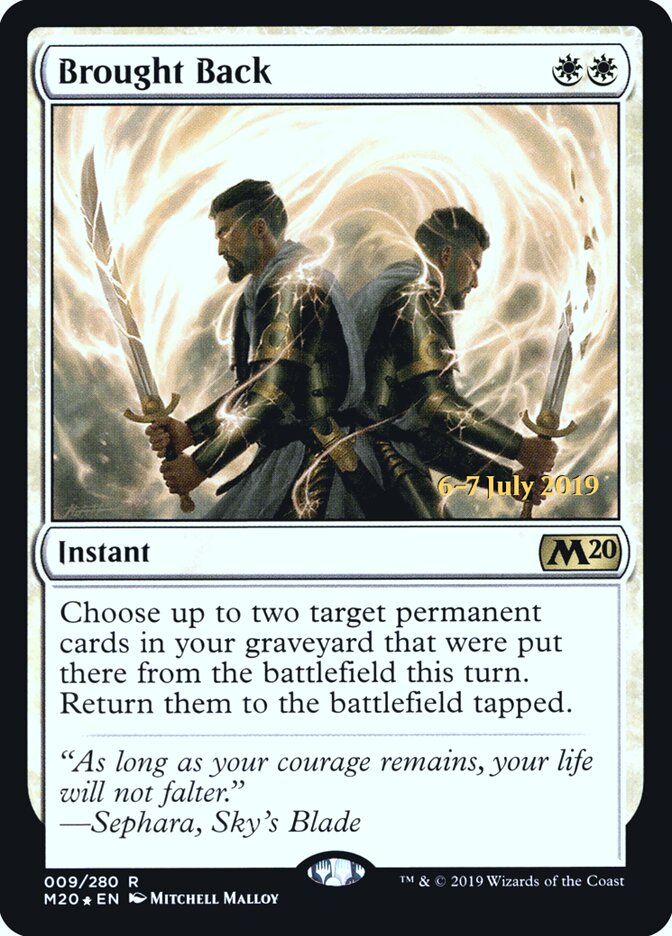 Brought Back card front
