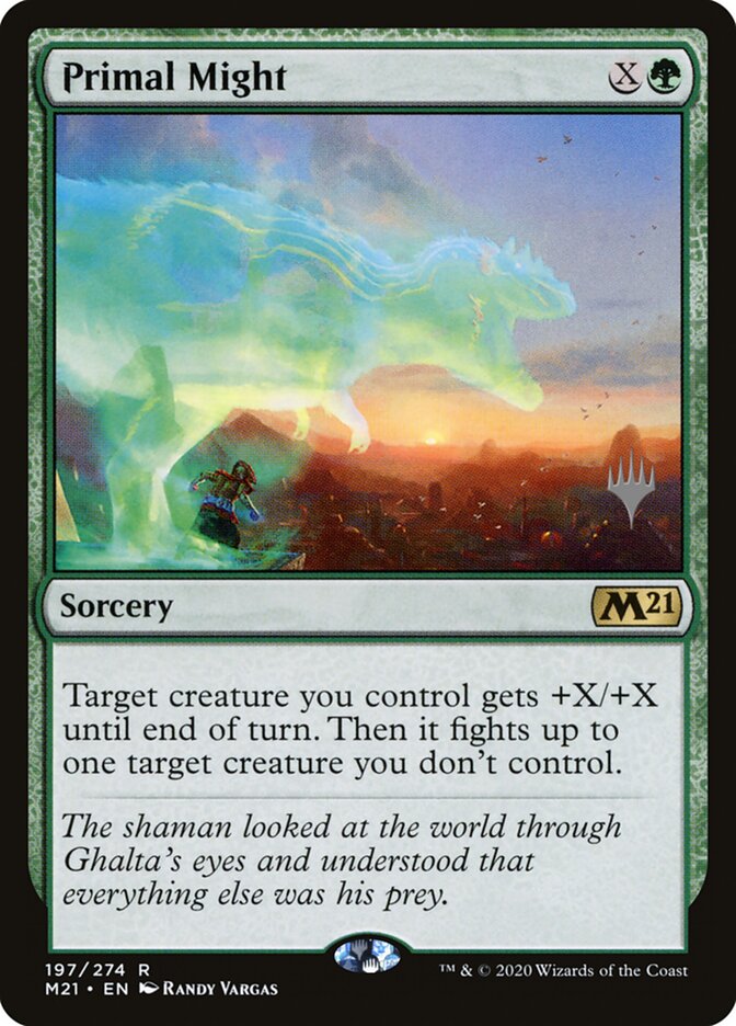 Primal Might card front