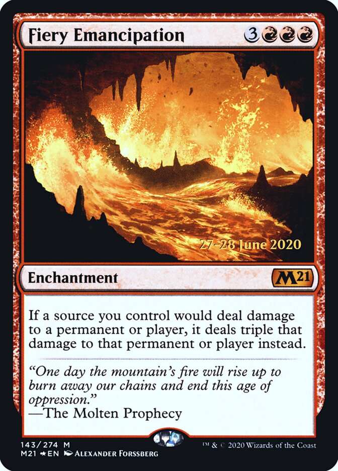 Fiery Emancipation card front
