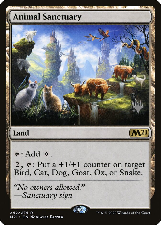 Animal Sanctuary card front