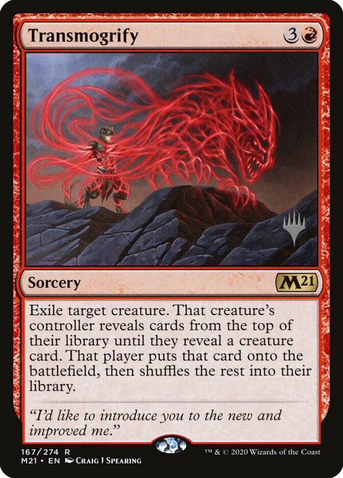 Transmogrify card front