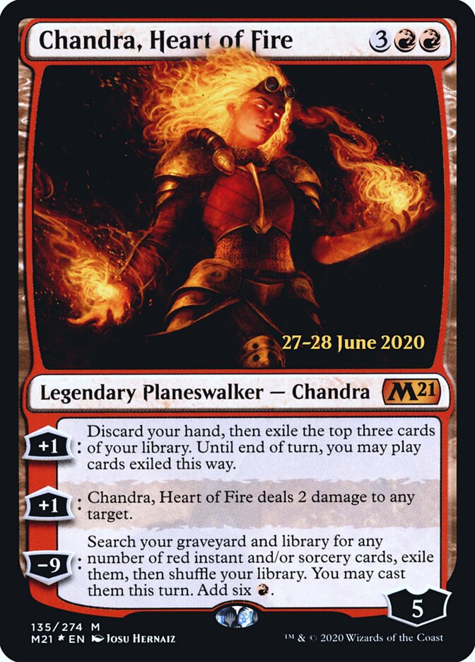 Chandra, Heart of Fire card front