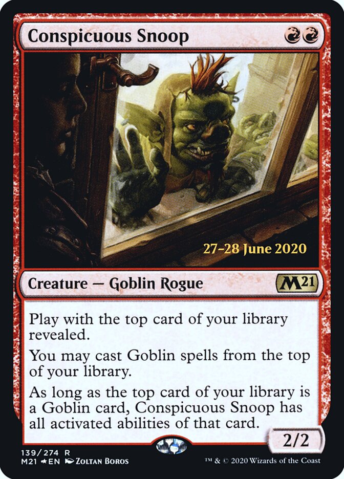 Conspicuous Snoop card front