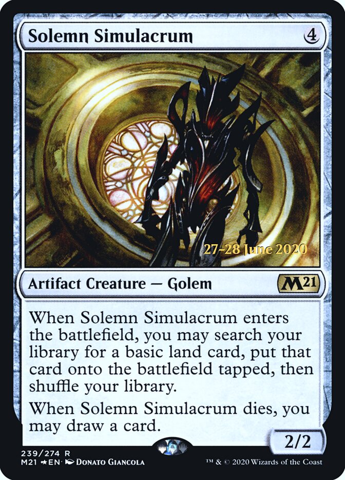 Solemn Simulacrum card front
