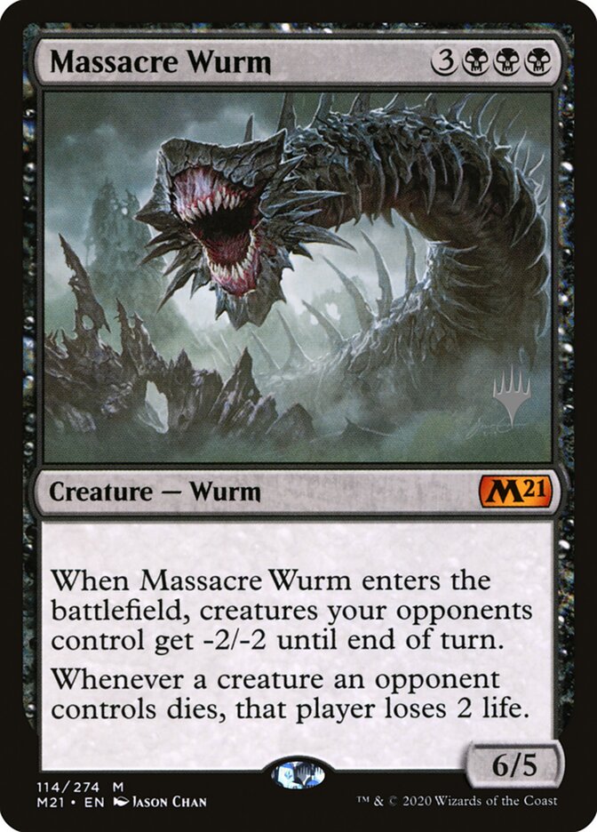 Massacre Wurm card front
