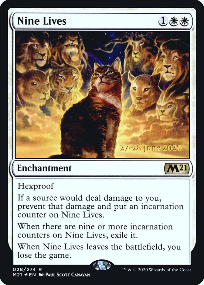 Nine Lives card front