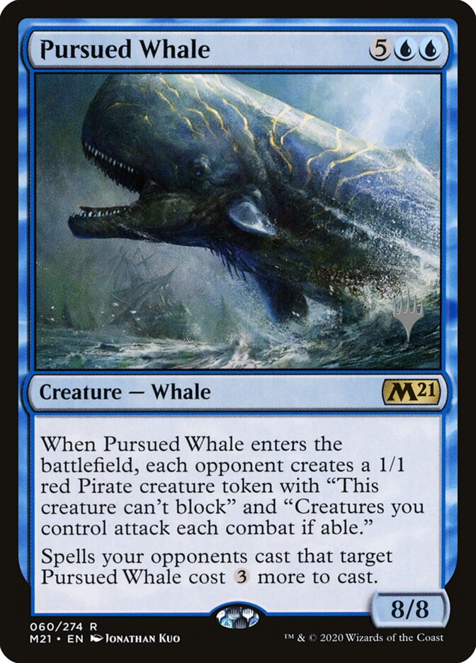 Pursued Whale card front
