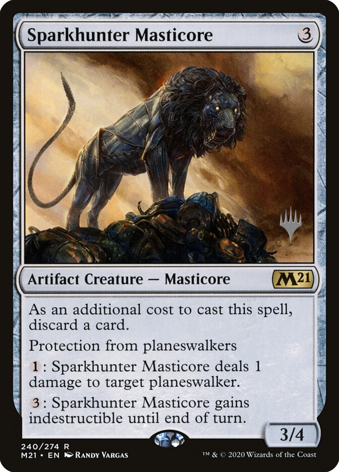 Sparkhunter Masticore card front
