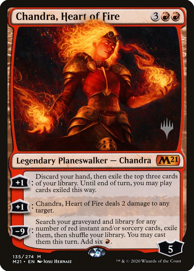 Chandra, Heart of Fire card front
