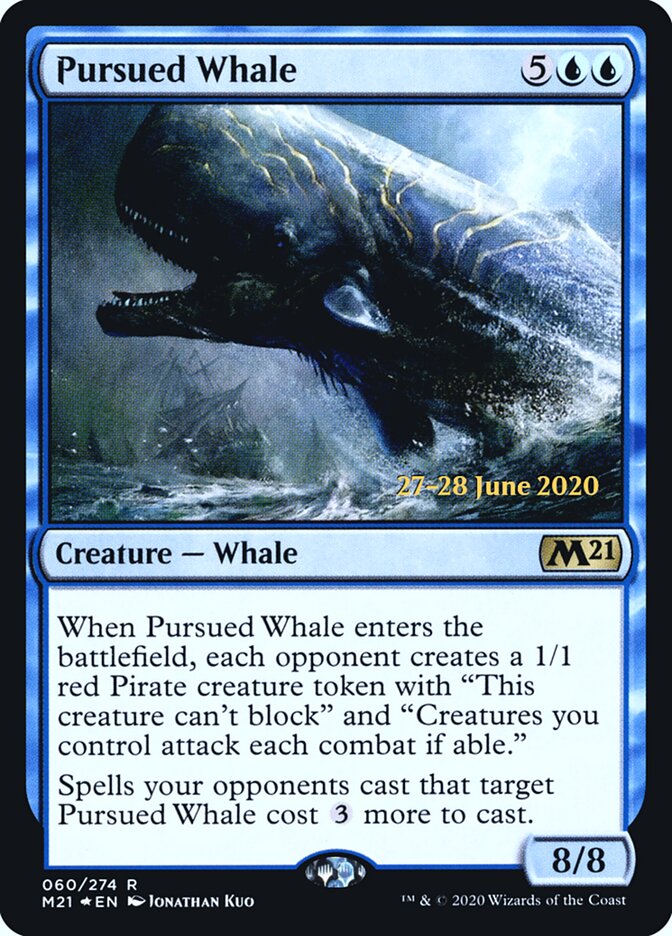 Pursued Whale card front
