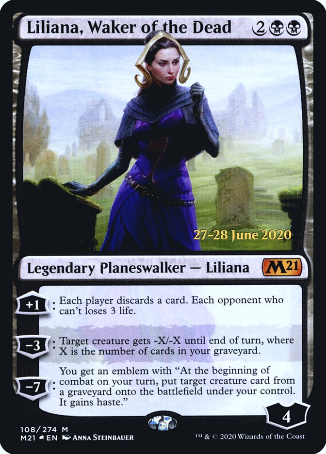 Liliana, Waker of the Dead card front