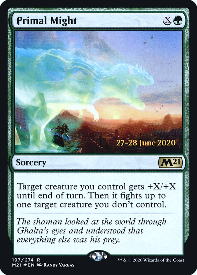Primal Might card front