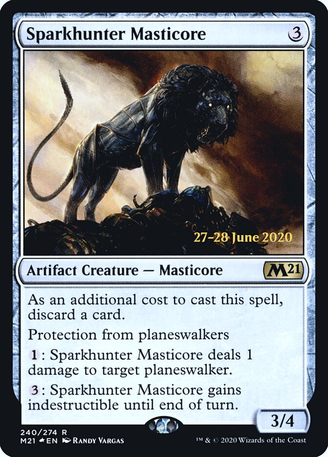Sparkhunter Masticore card front
