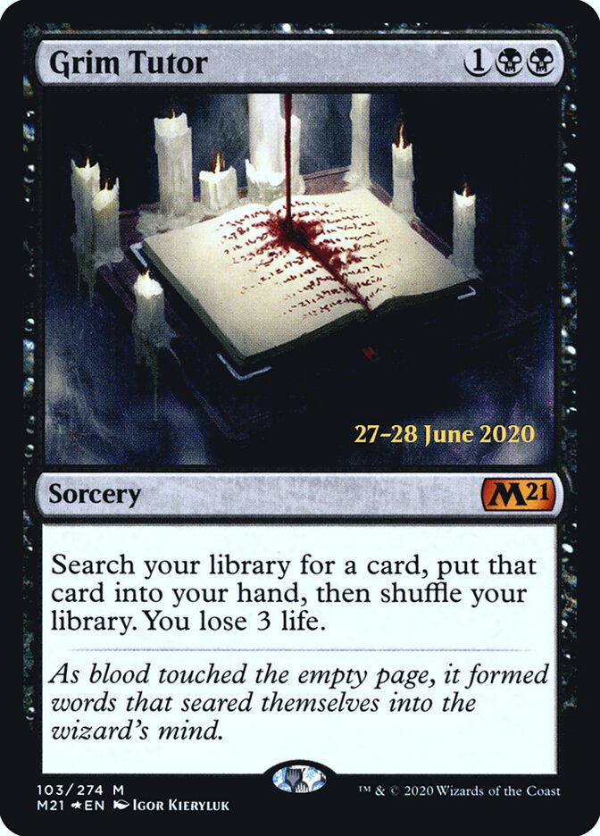 Grim Tutor card front
