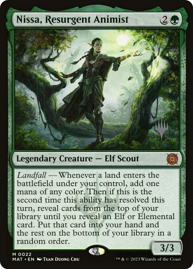 Nissa, Resurgent Animist card front