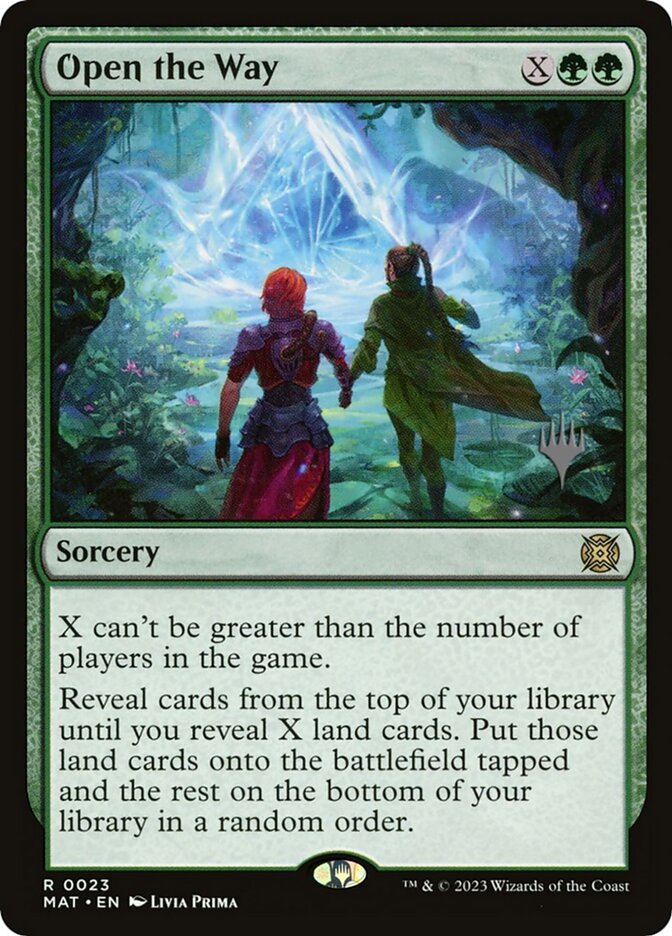 Open the Way card front