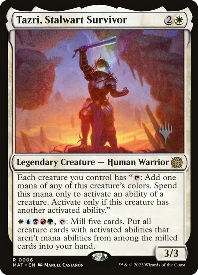 Tazri, Stalwart Survivor card front