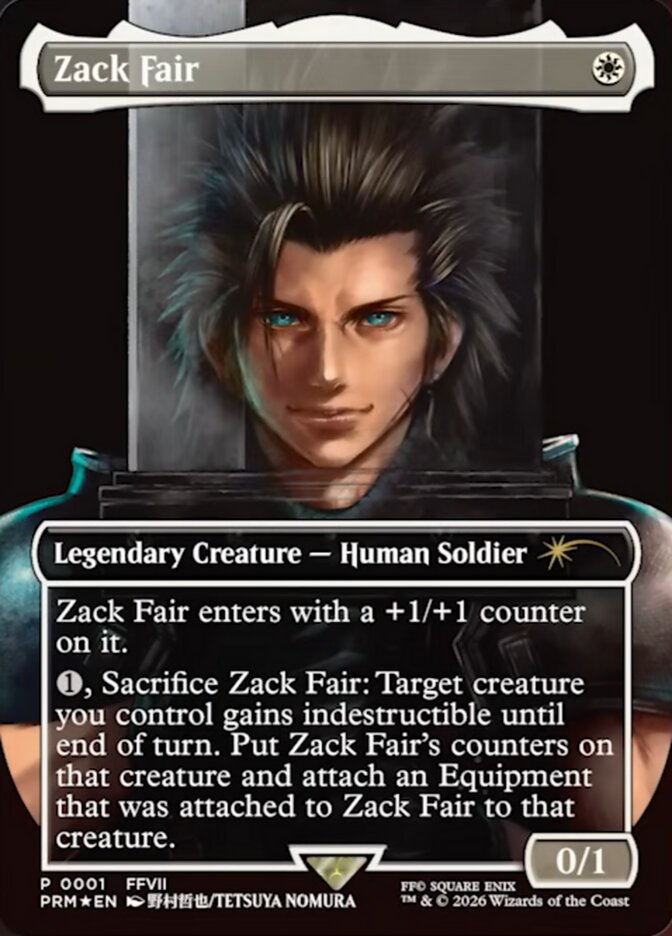 Zack Fair card front