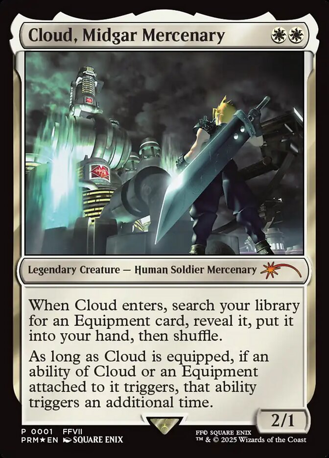 Cloud, Midgar Mercenary card front