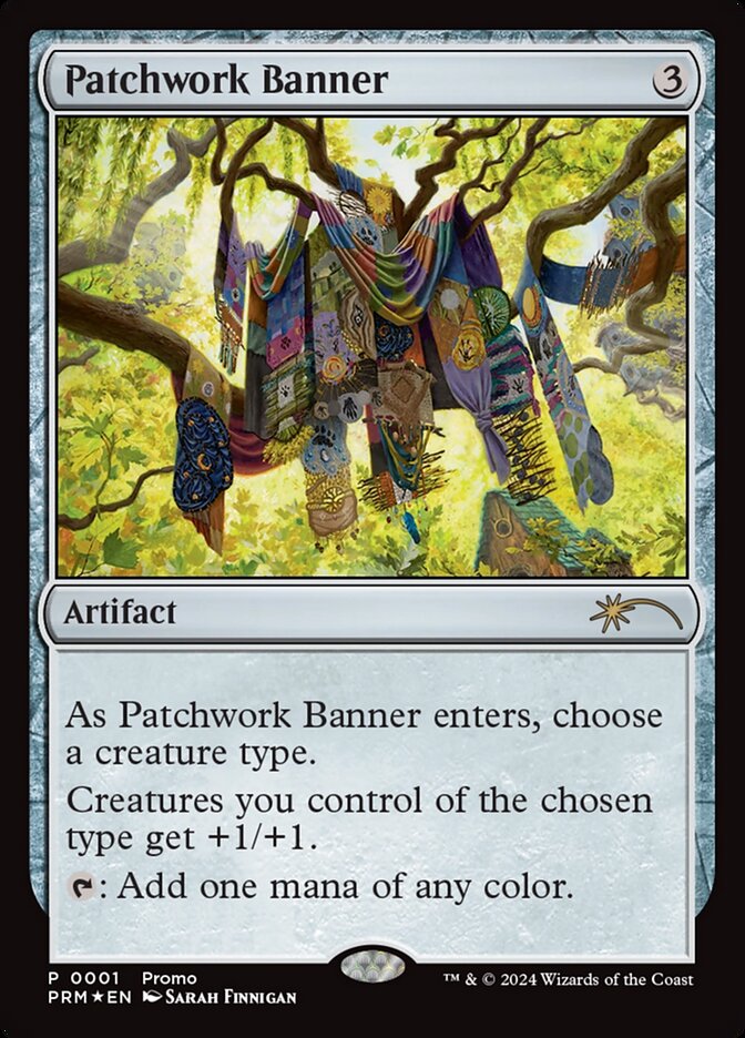 Patchwork Banner card front