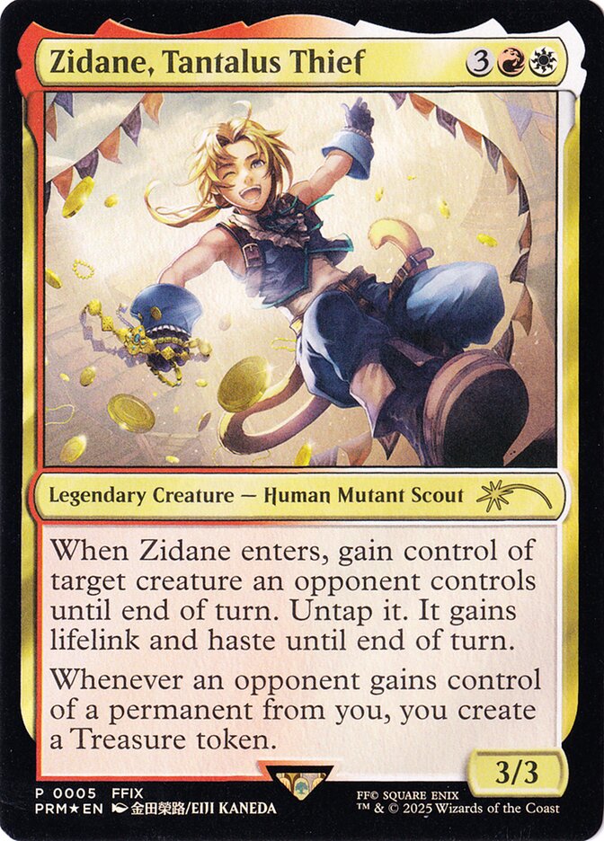 Zidane, Tantalus Thief card front