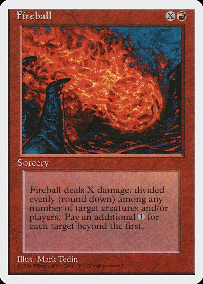 Fireball card front