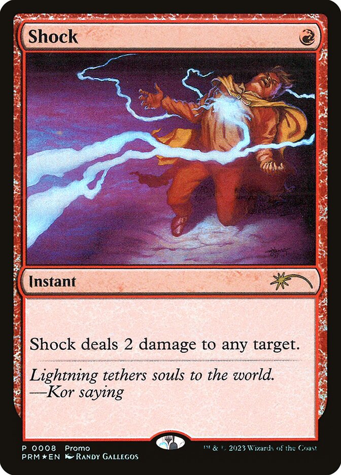 Shock card front