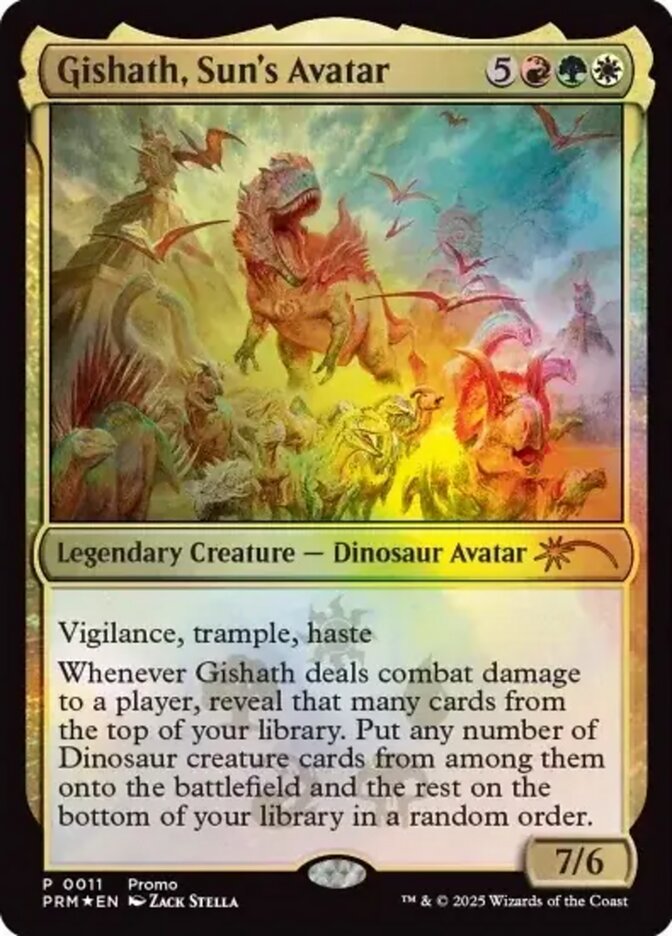 Gishath, Sun's Avatar card front