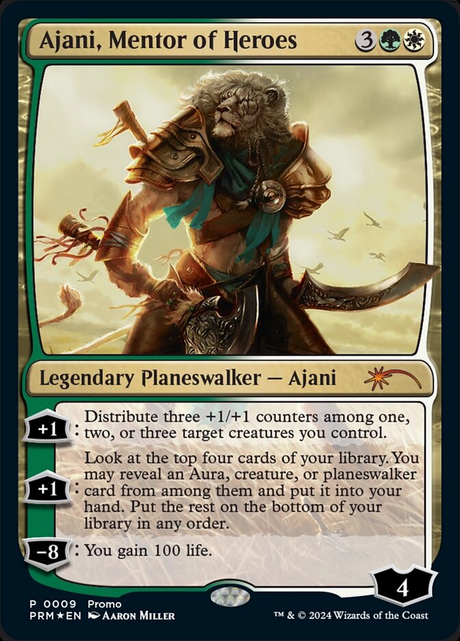 Ajani, Mentor of Heroes card front